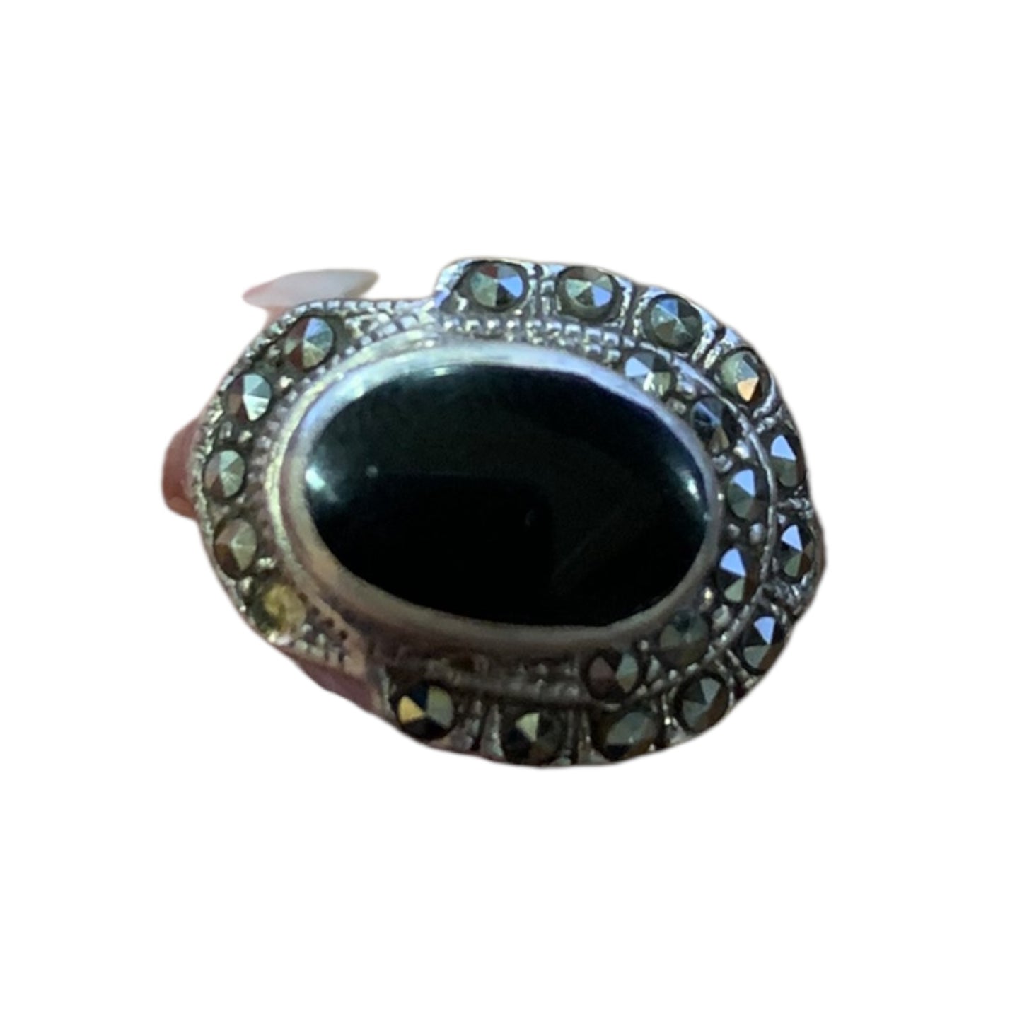 Anello Donna Vintage Pietra Nera