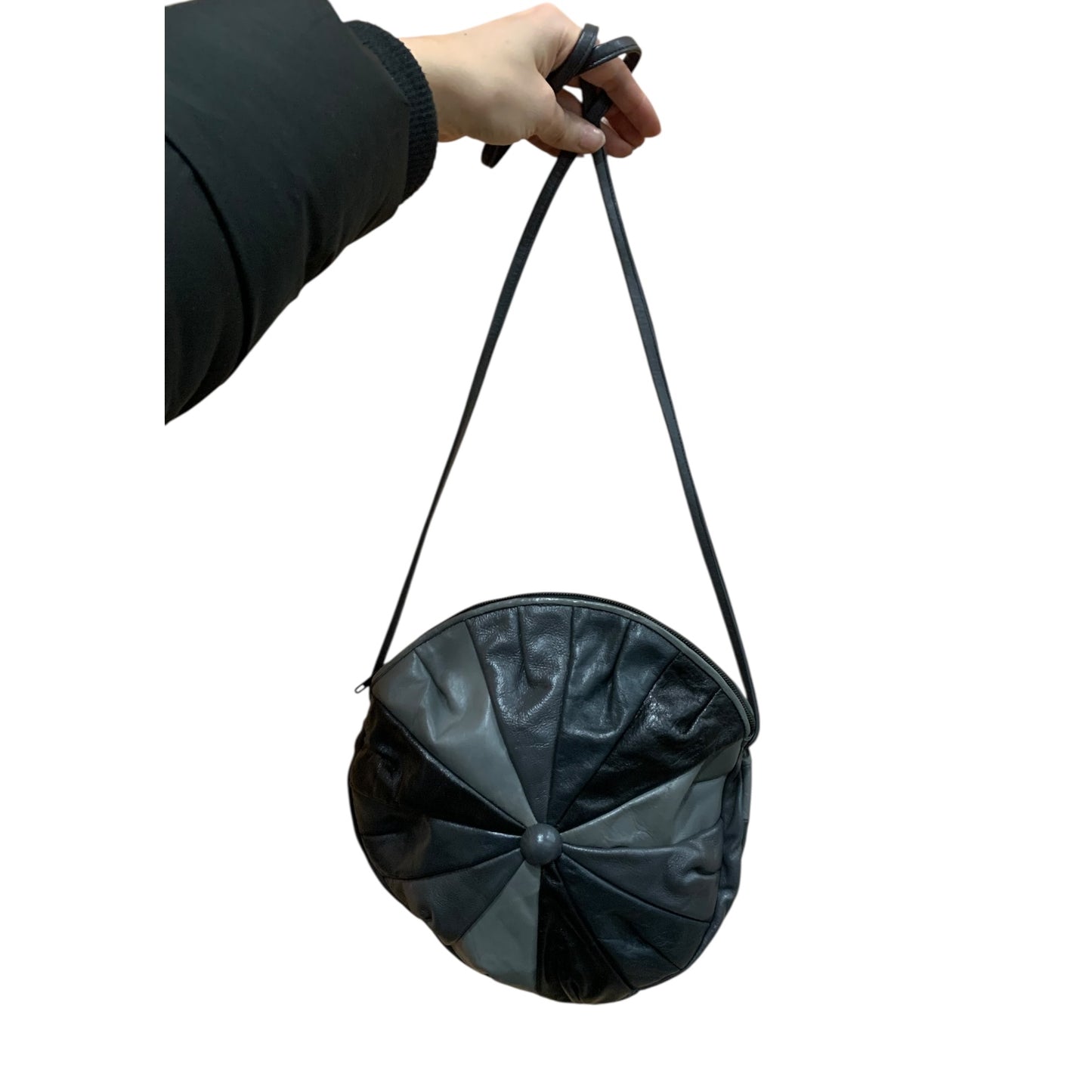 Borsa Tracolla Vintage Pelle Rotonda