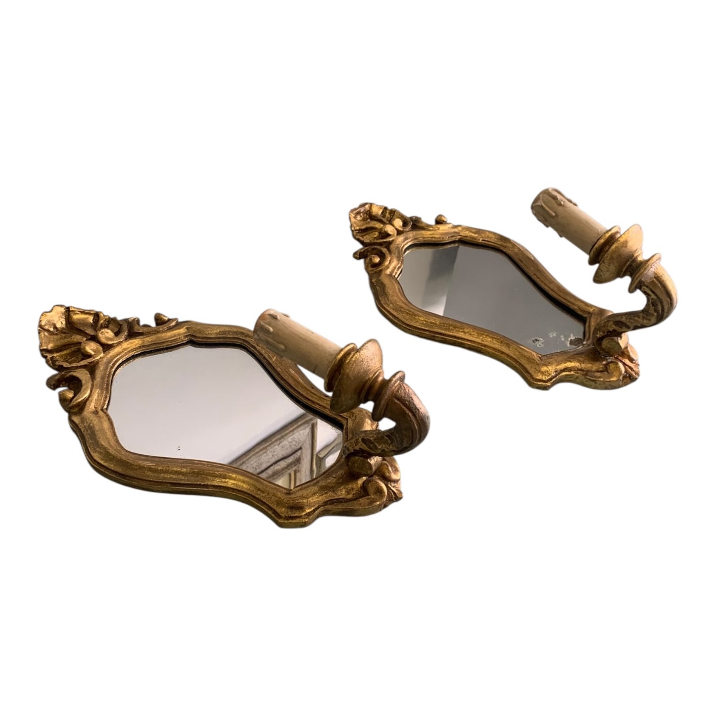 Coppia Applique Epoca Legno