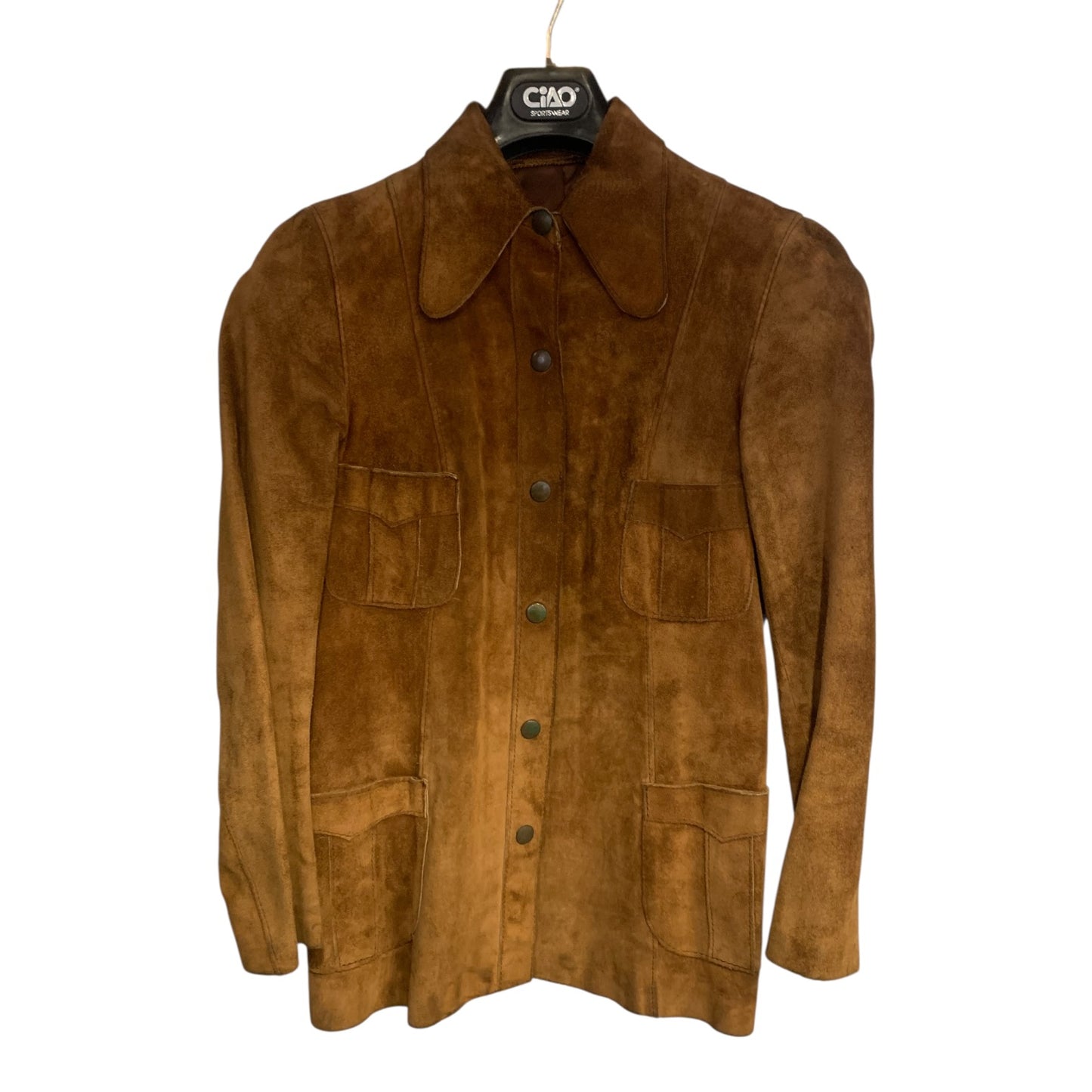 Giacca Donna Vintage Pelle Scamosciata
