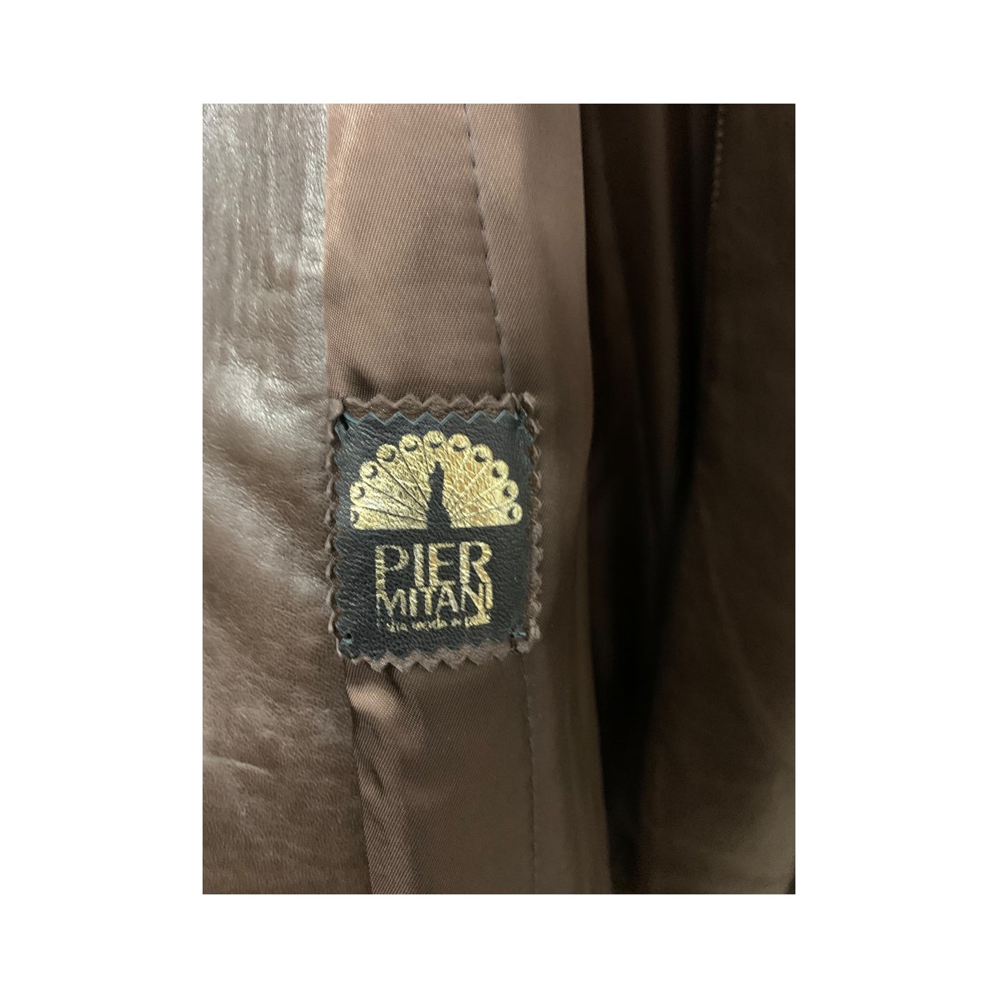 Cappotto Donna Vintage Anni 80 Pelle