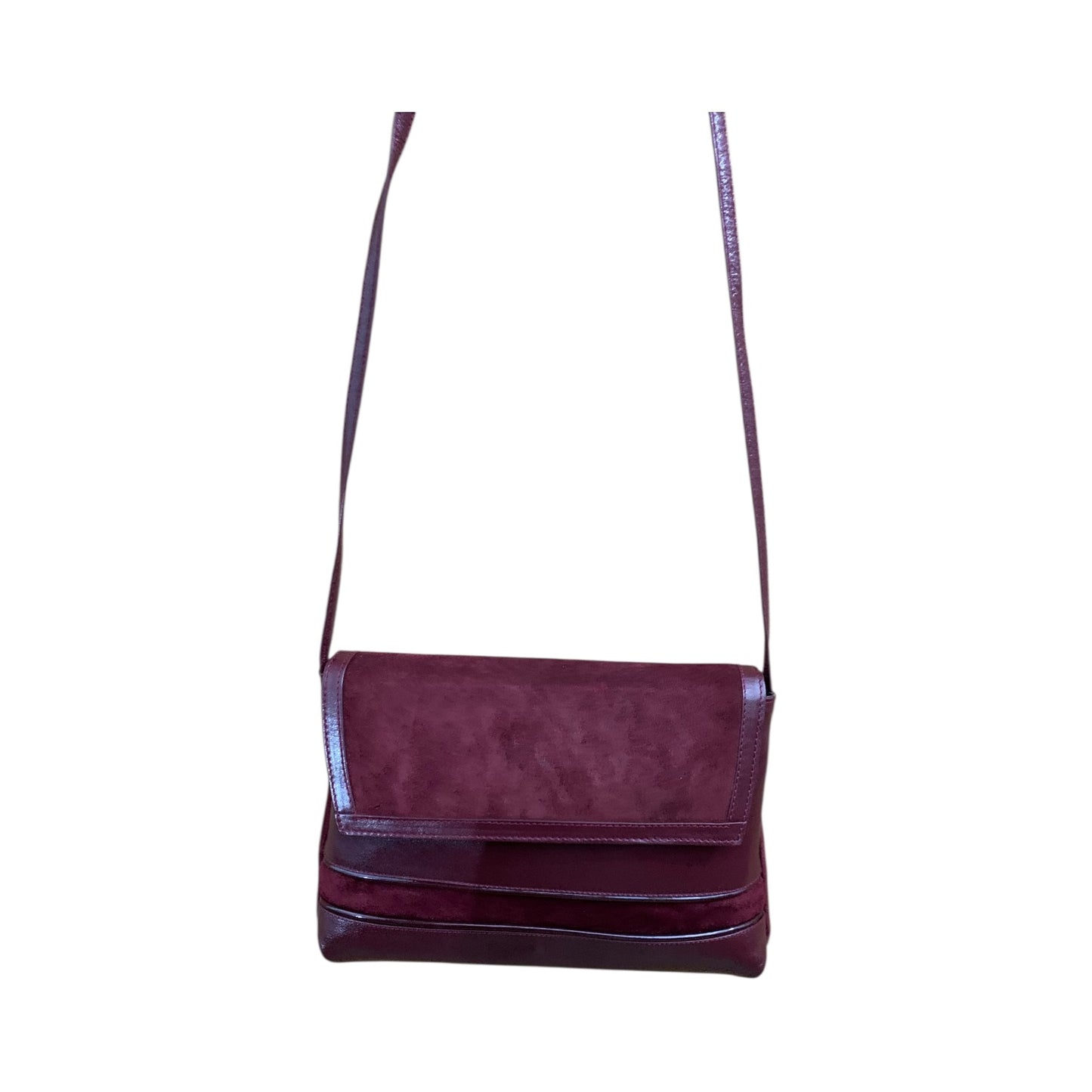 Borsa Tracolla Vintage Pelle Bordeaux