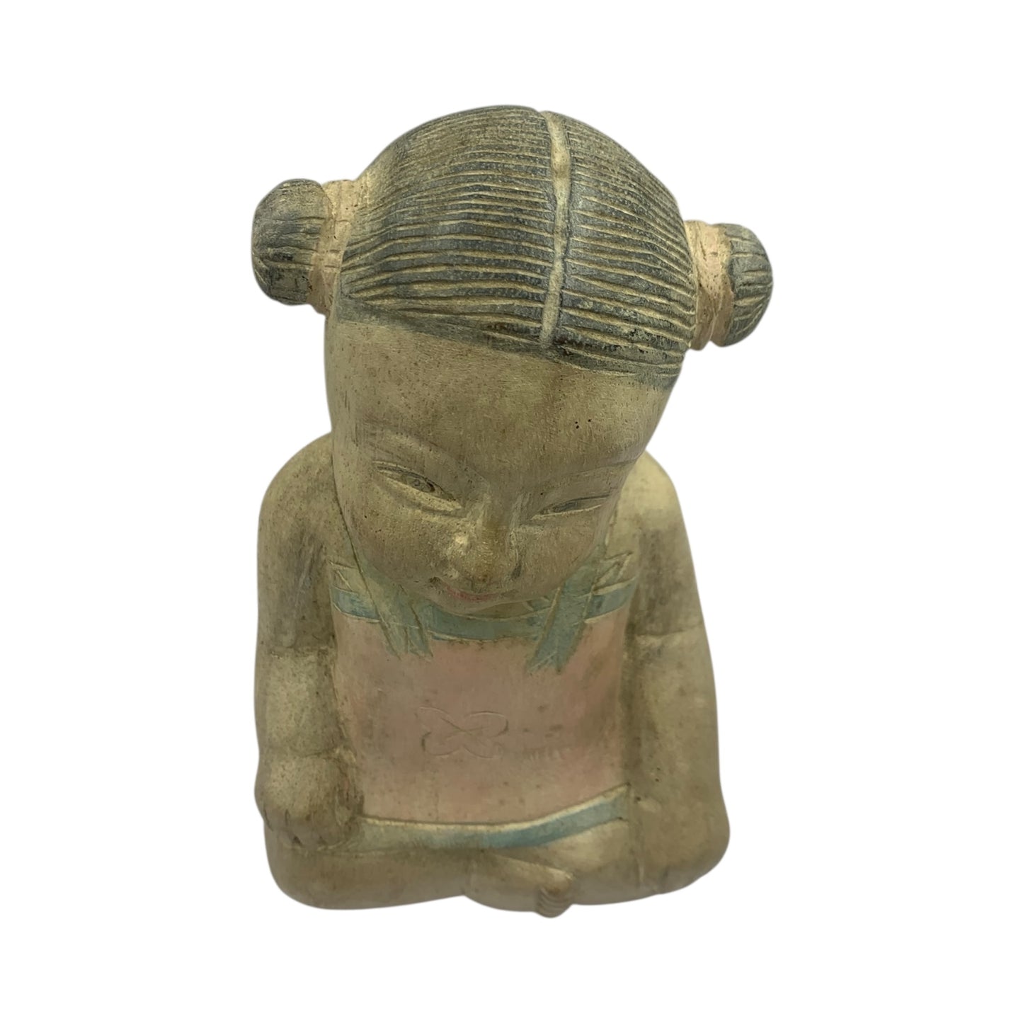 Statuina Legno Orientale Bimba