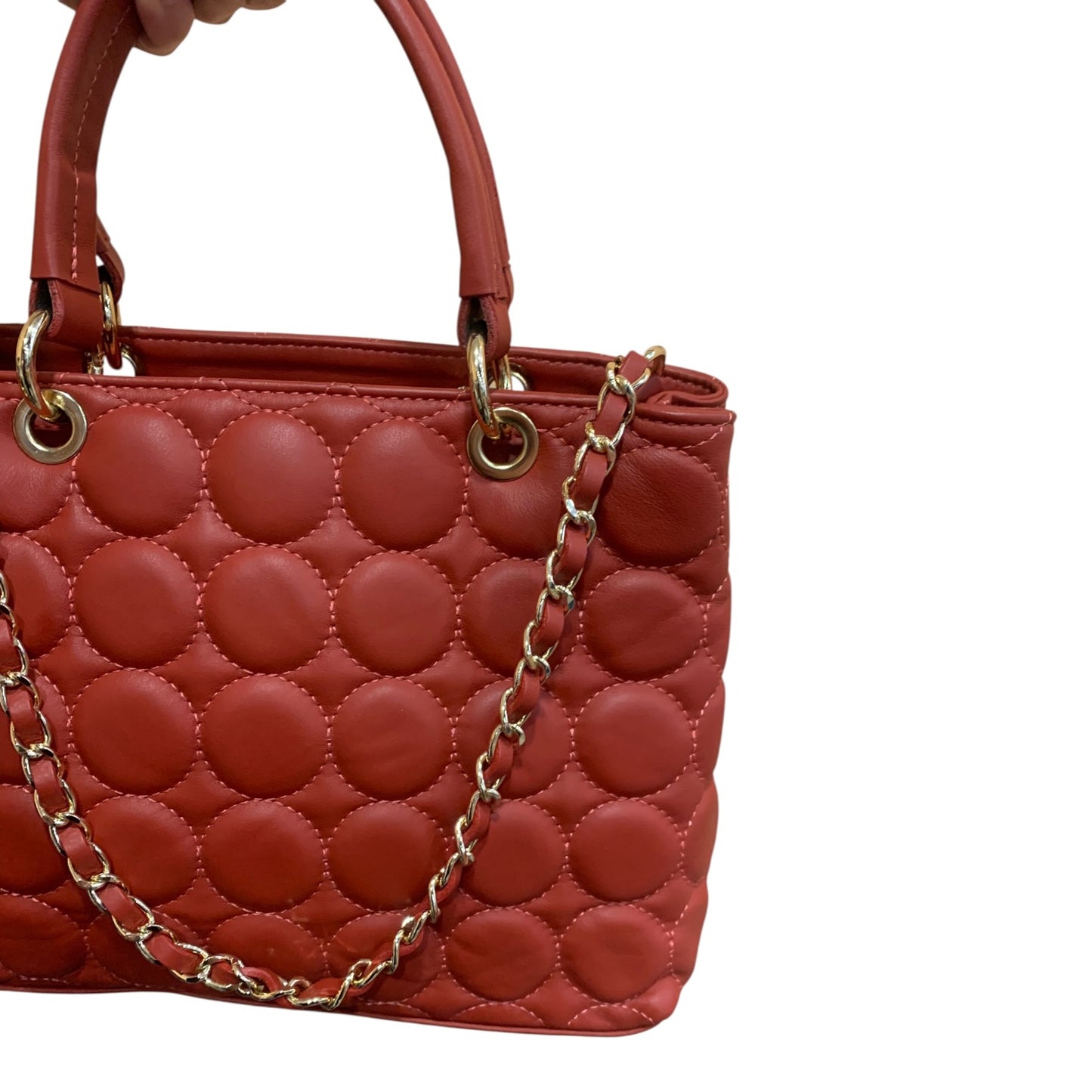 Borsa Tracolla Vera Pelle Trapuntata Bordeaux