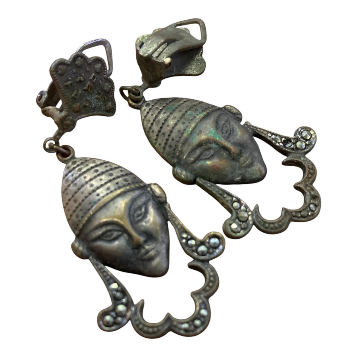 Orecchini vintage Clip Volto