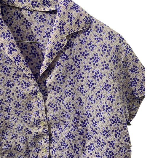 Blusa Manica Corta Donna Vintage
