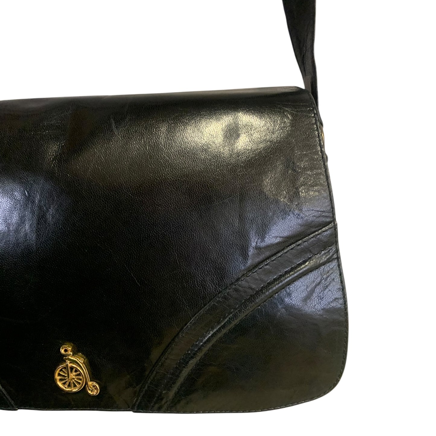 Borsetta Tracolla Vintage Pelle Nera