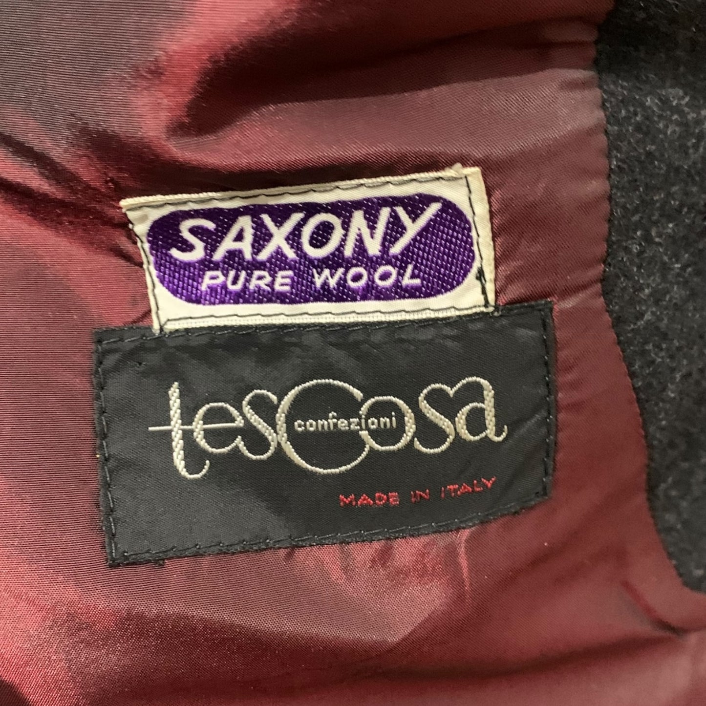 Cappotto Uomo Vintage Saxony Lana