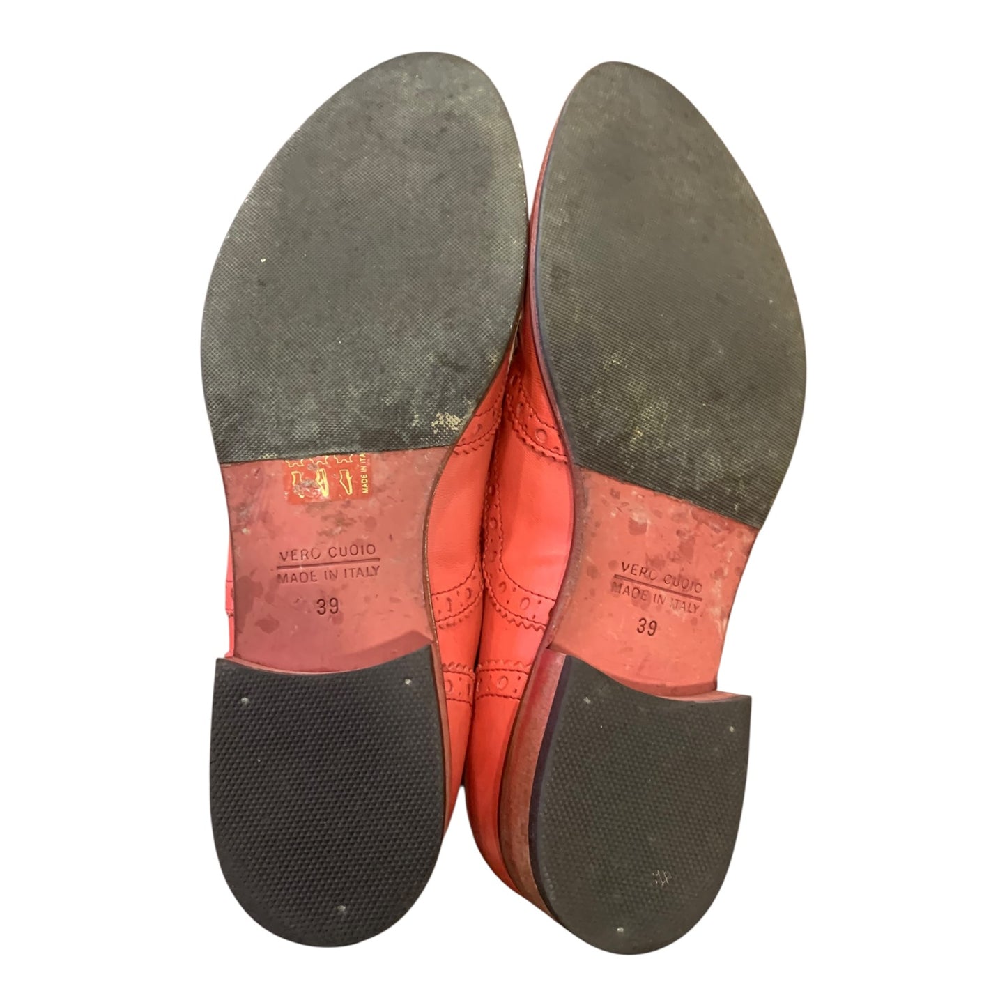Scarpe Donna Oxford Pelle Vintage