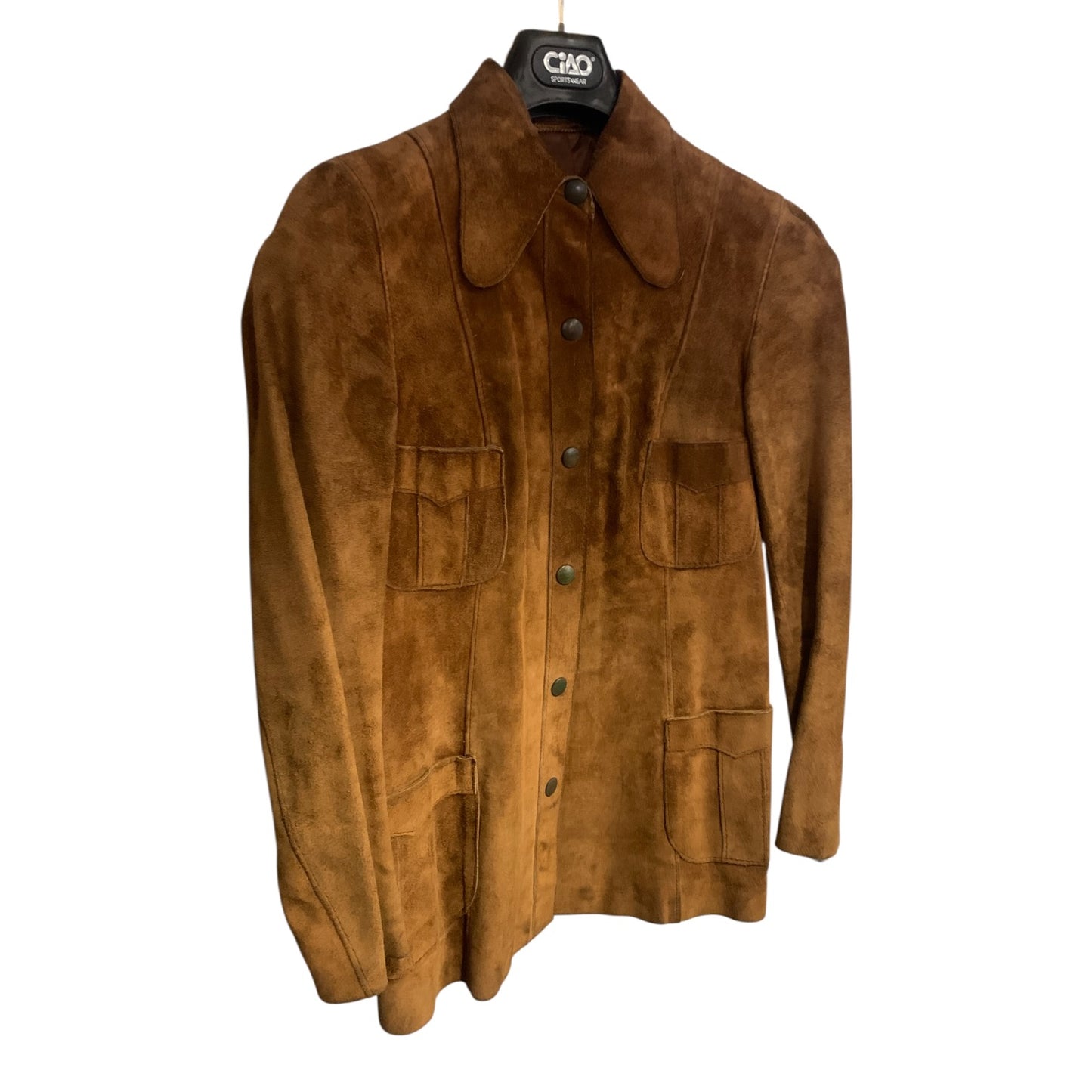 Giacca Donna Vintage Pelle Scamosciata