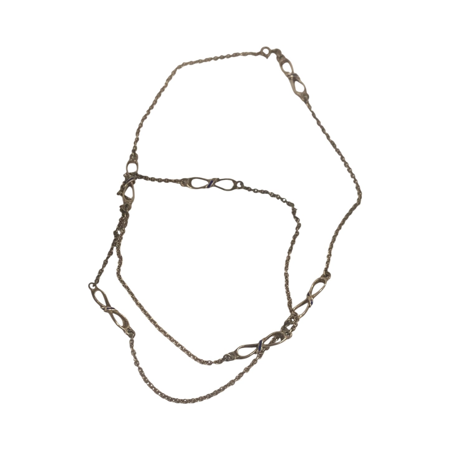 Collana vintage con simboli infiniti