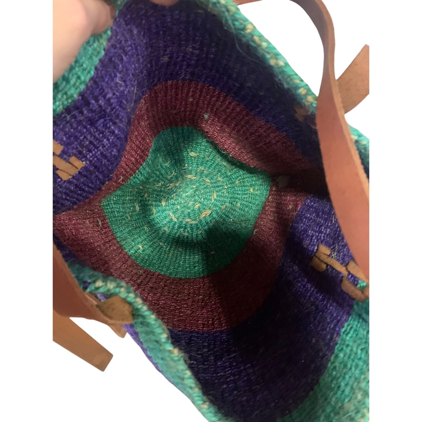 Borsa Donna Vintage Iuta E Pelle