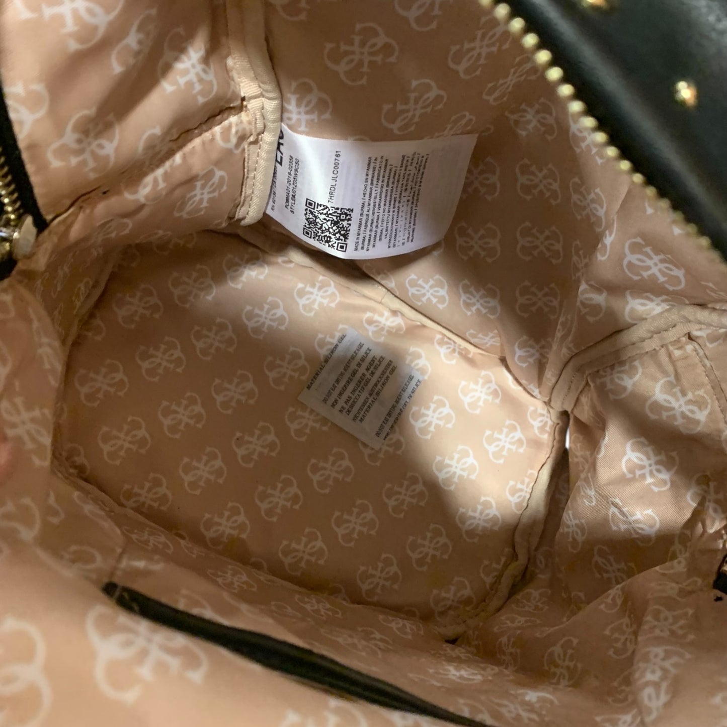 Zainetto Donna Guess Nero Borchie