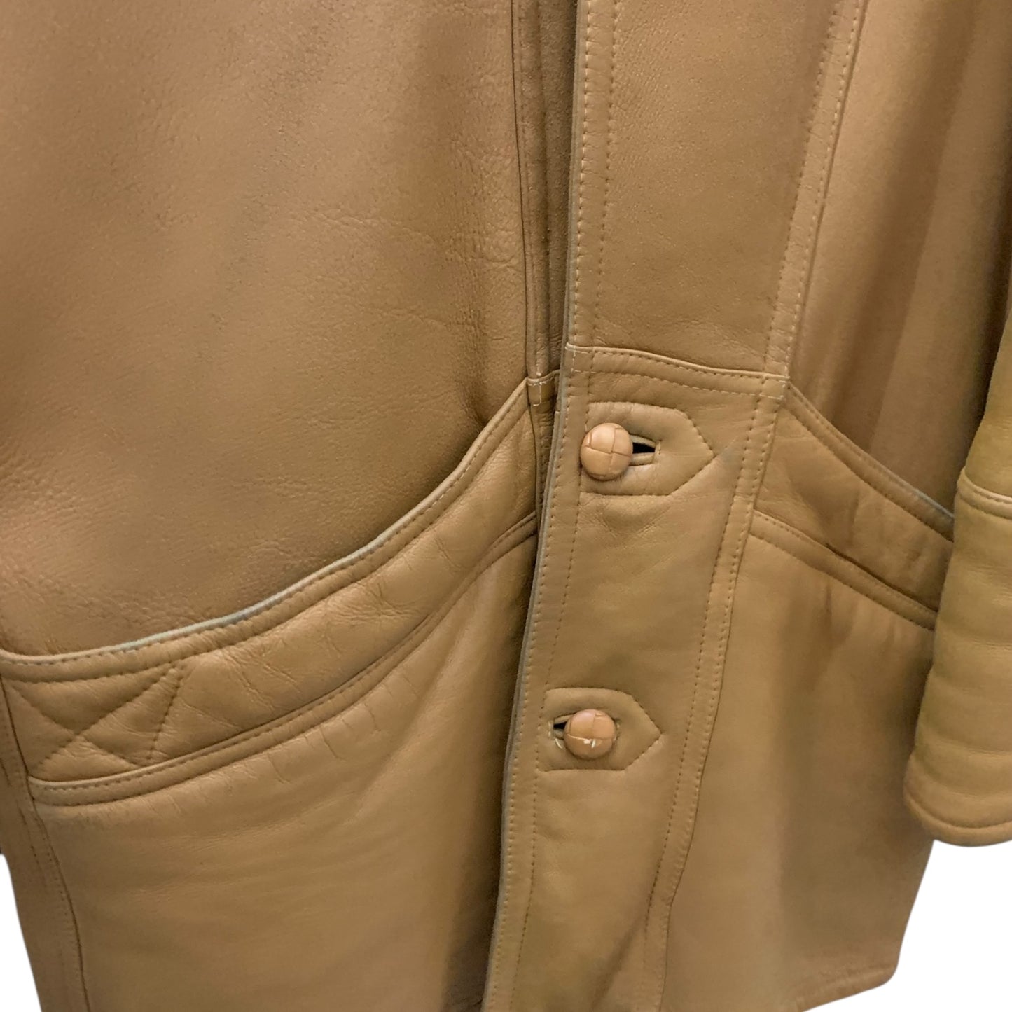 Cappotto Vintage Montone Pelle