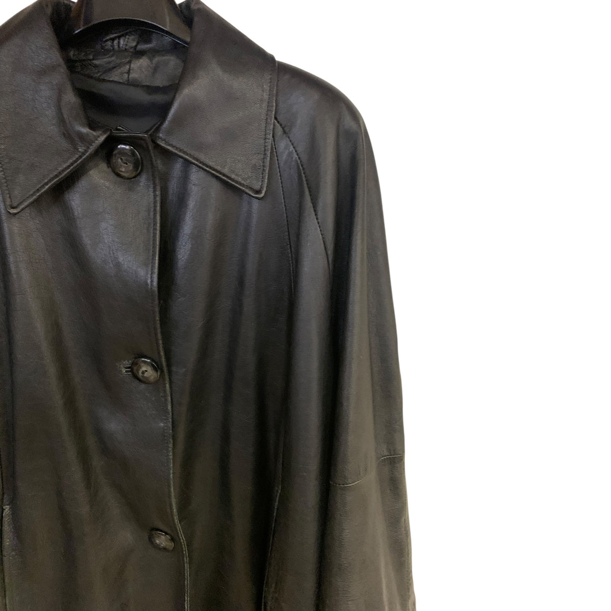 Cappotto Donna Vintage Vera Pelle Nero
