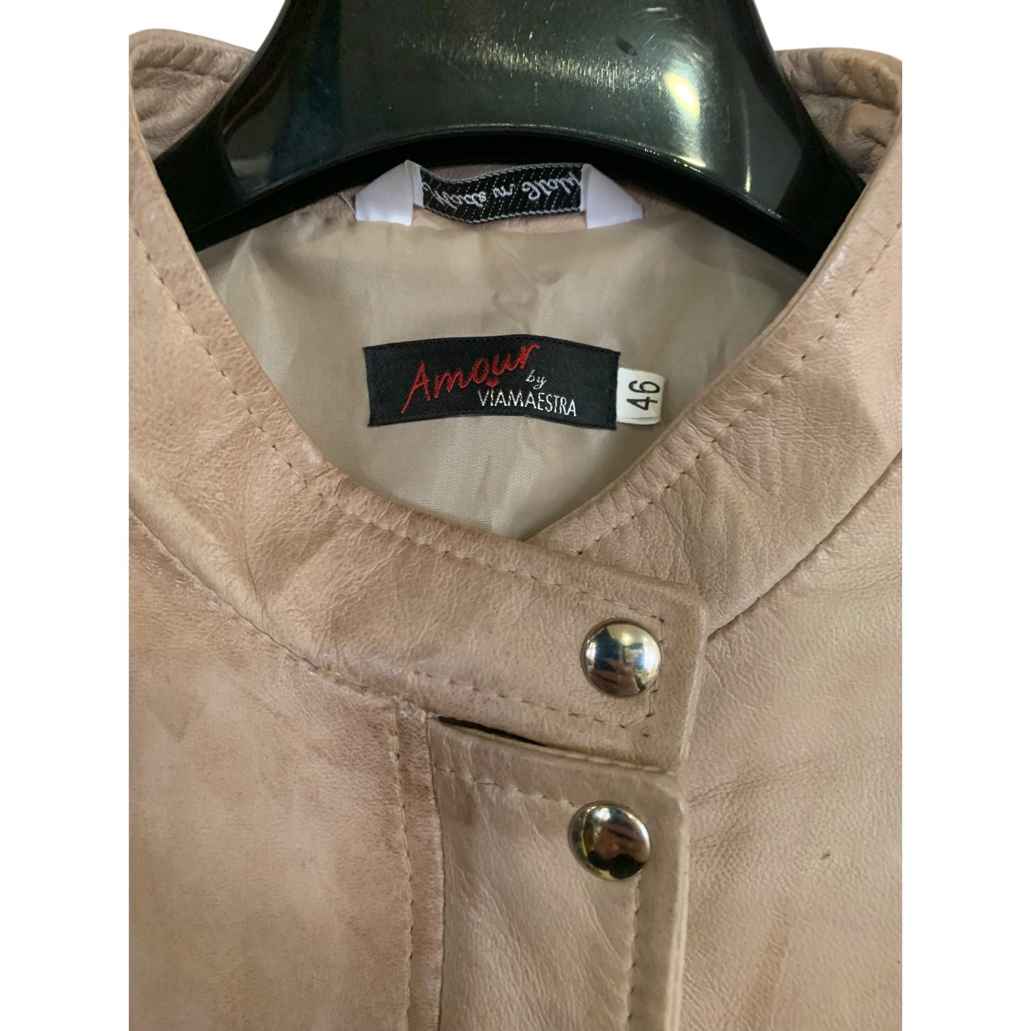 Giacca Donna Viamaestra  Pelle Beige