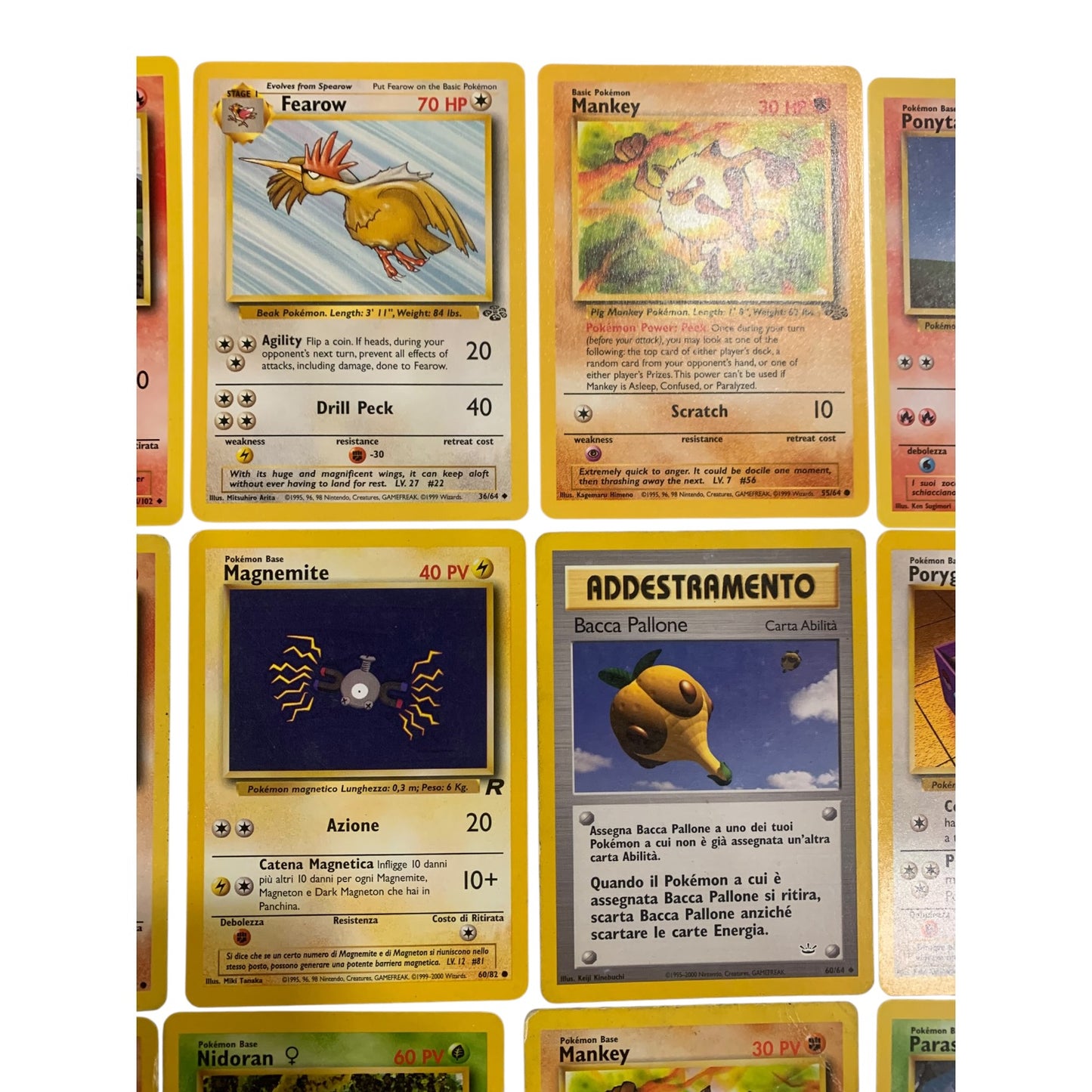 Lotto Carte Pokemon Vintage Anni 90