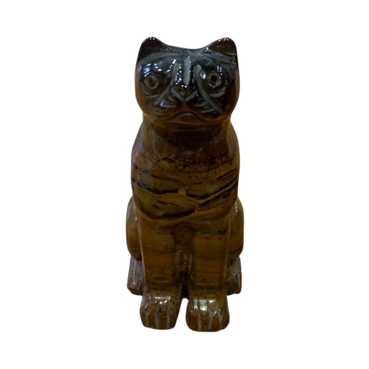 Statuina Occhio Di Tigre Gatto