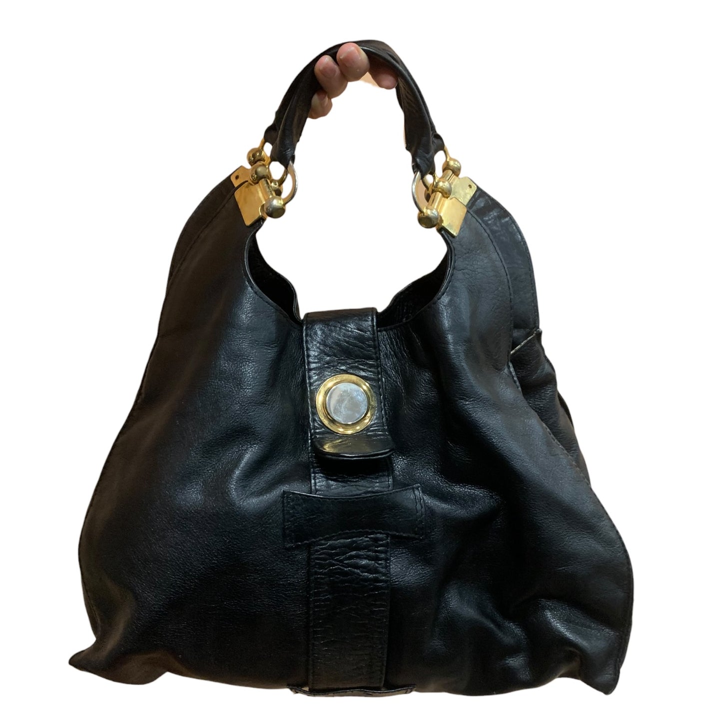 Borsa A Spalla Vintage Pelle Nera