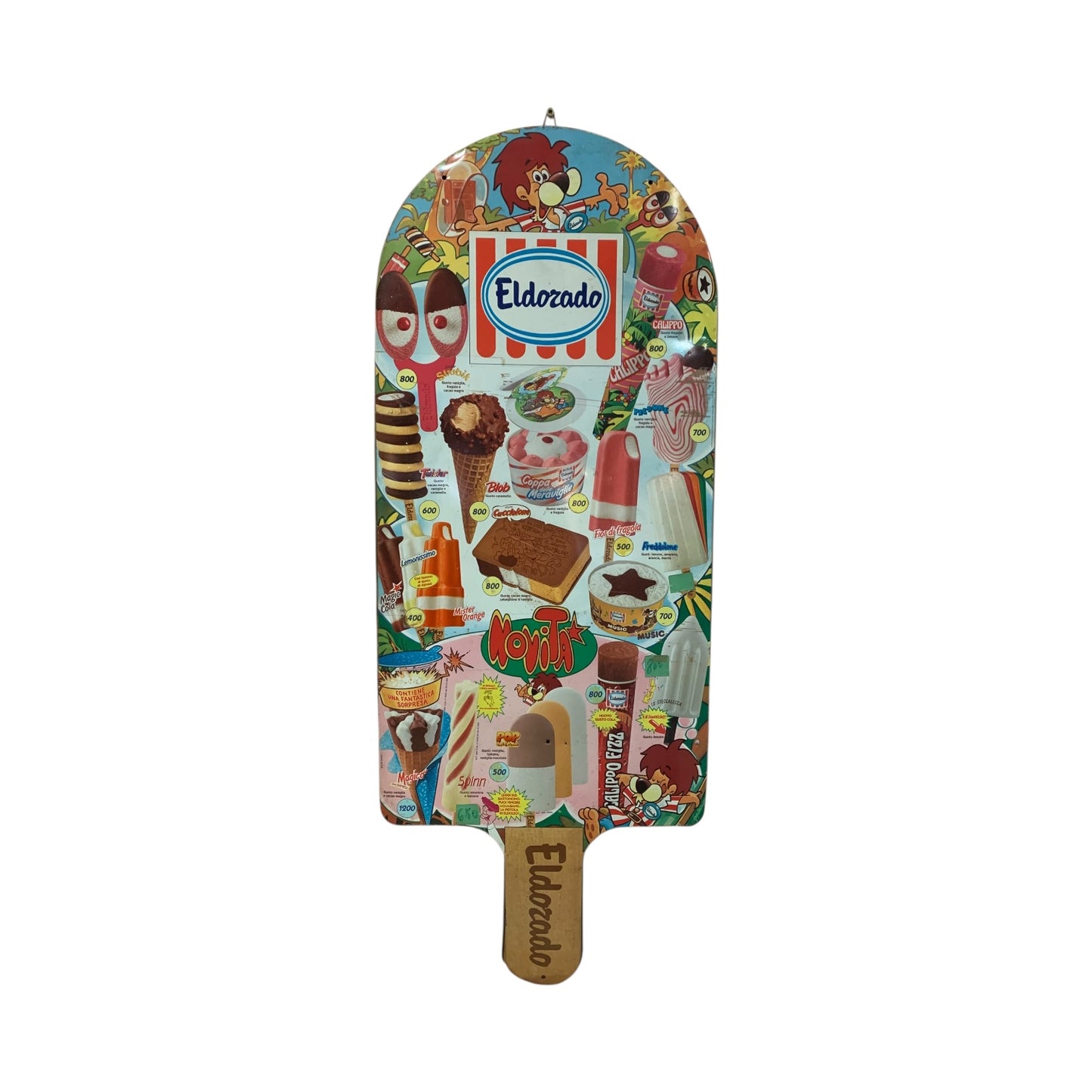 Pannello Pubblicitario Gelati Eldorado Anni 90