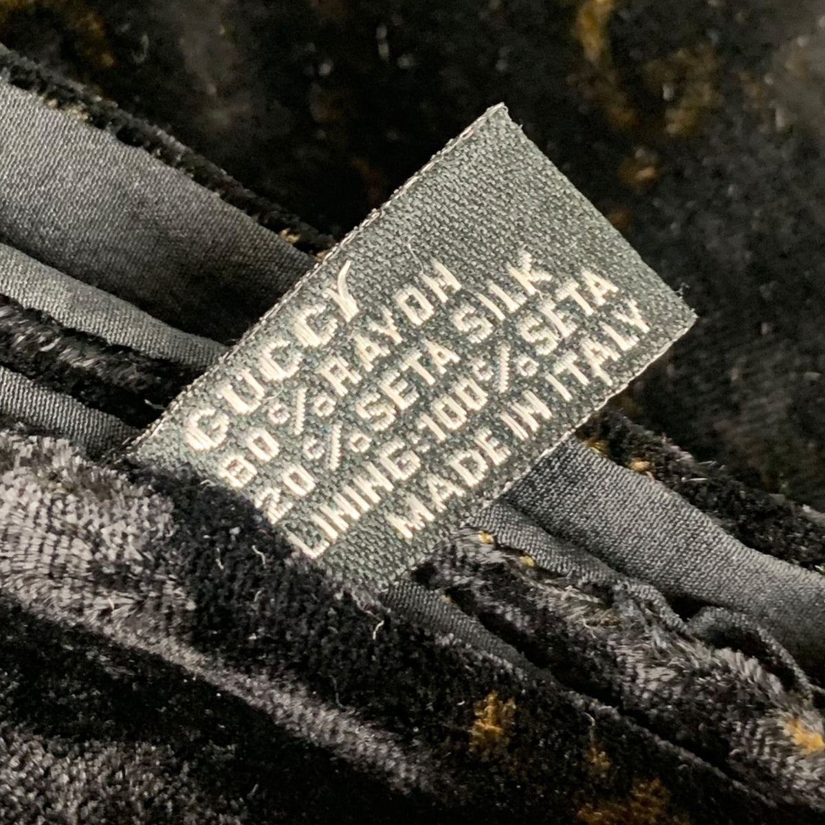 Sciarpa Vintage Gucci Velluto Monogram