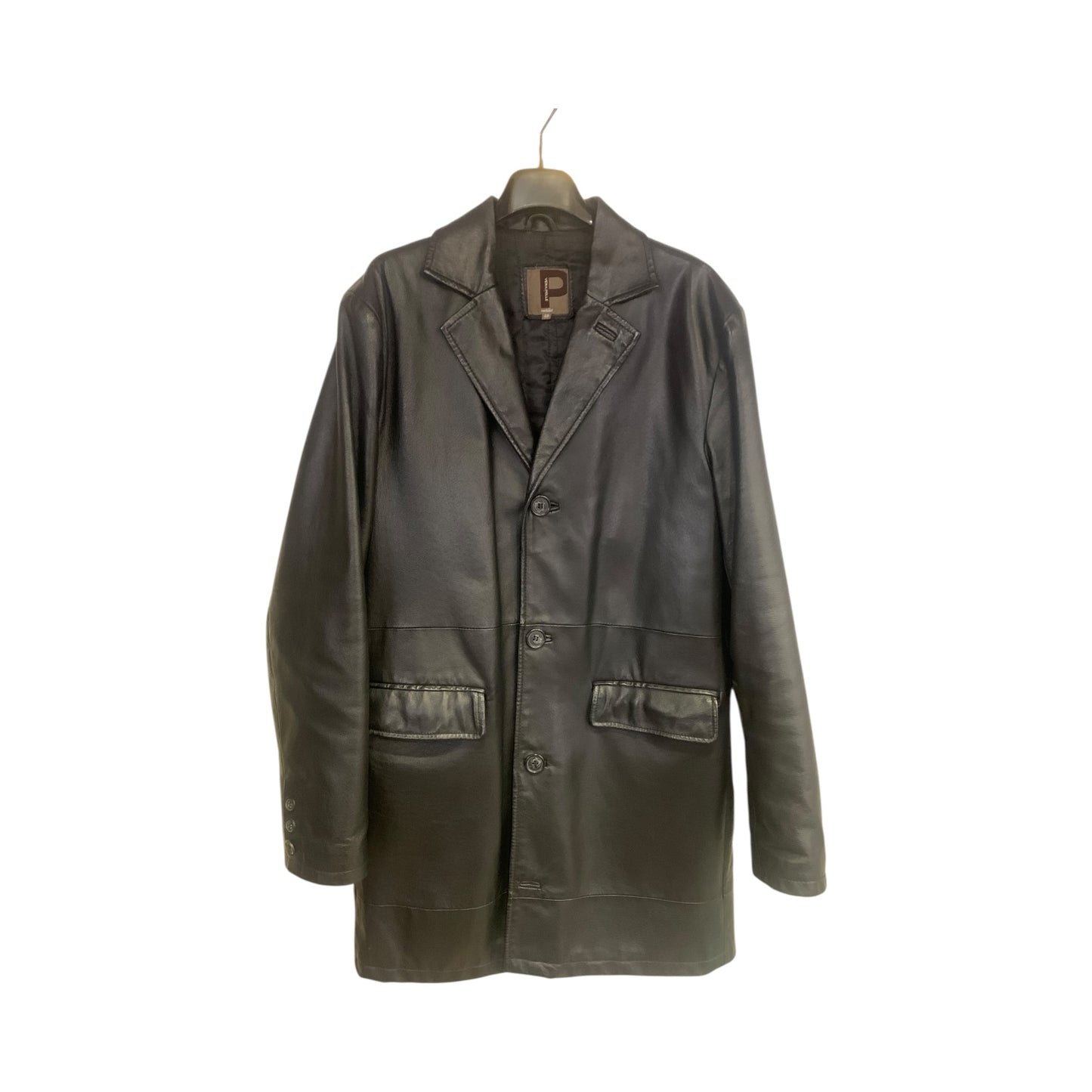 Cappotto Vintage Conbipel Pelle Nero