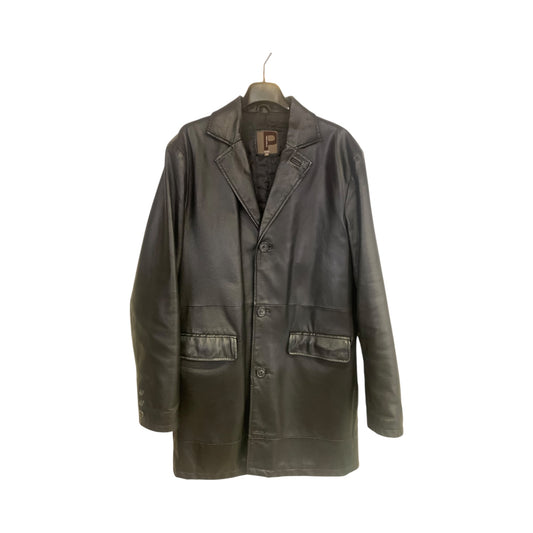 Cappotto Vintage Conbipel Pelle Nero