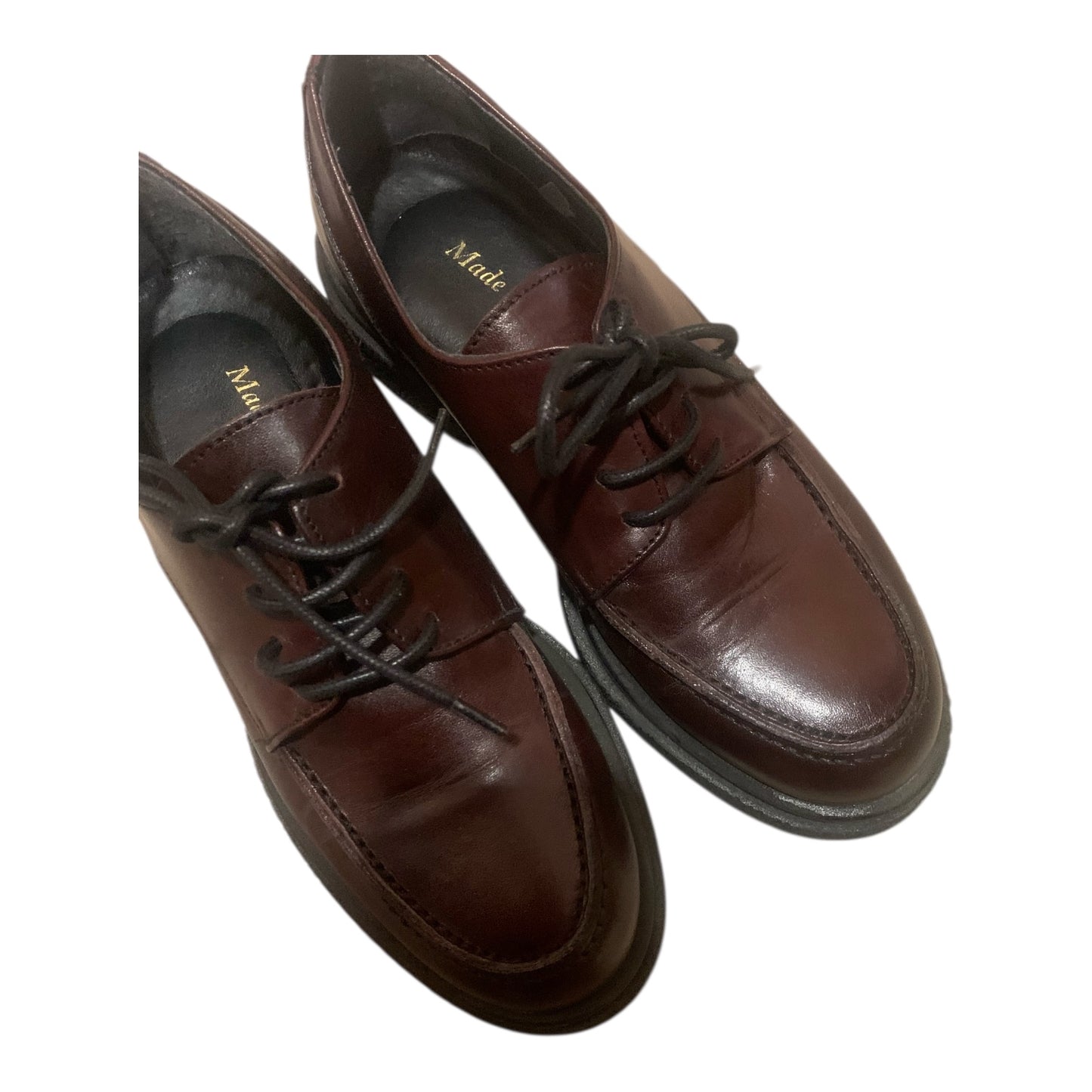 Scarpe Mocassini Donna Pelle Bordeaux