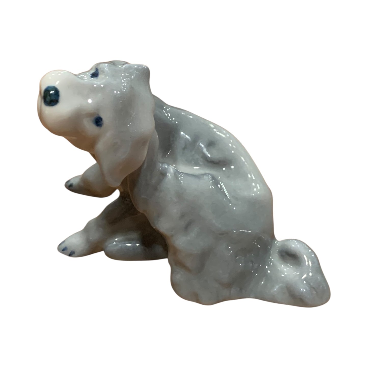 Statuina Cagnolino Ceramica Zsolnay