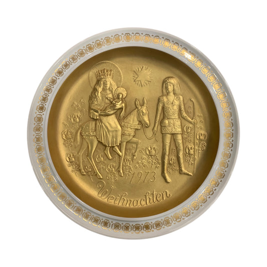 Piatto Decorativo Ceramica Hutschenreuther Natale 1973