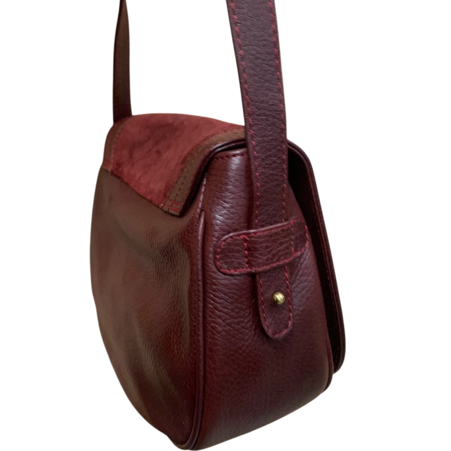 Borsa Tracolla Vintage Pelle Bordeaux