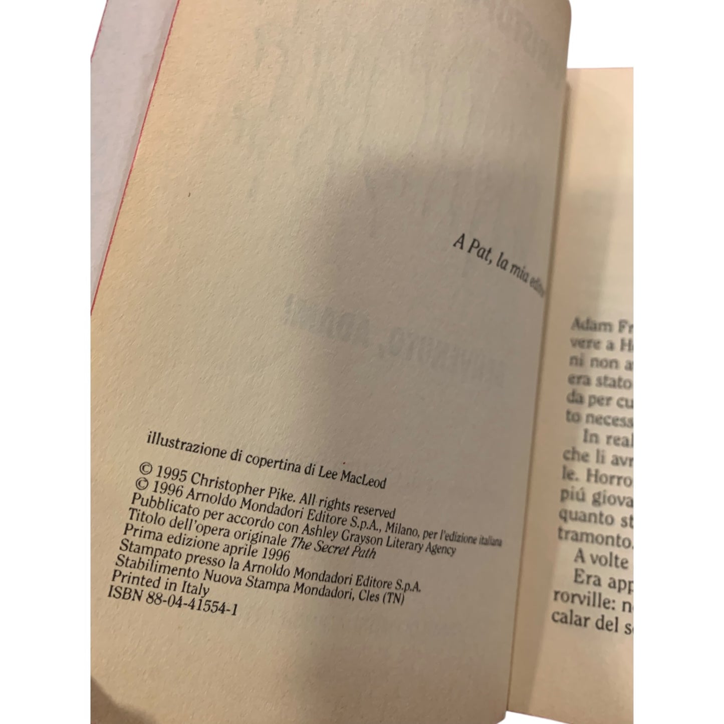 Libro Terrore, Benvenuto Adam