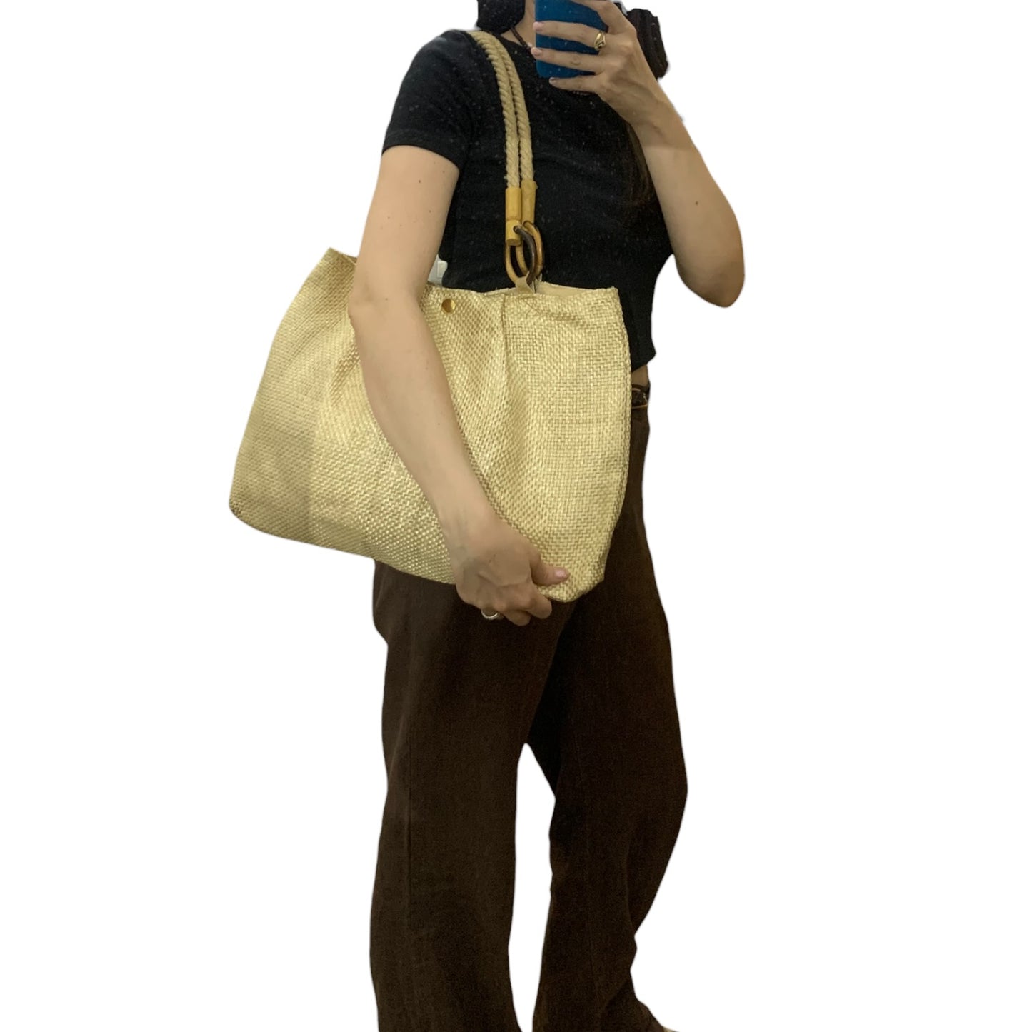 Borsa Donna Vintage Spiaggia Paglia