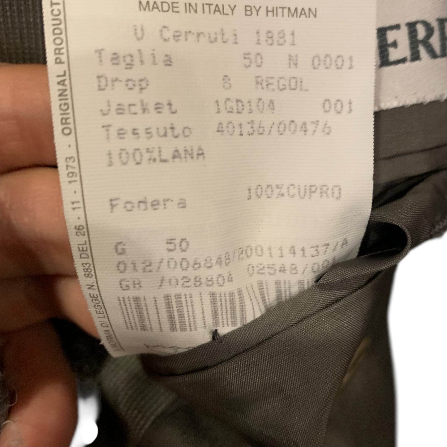 Blazer Uomo Cerruti 1881 Lana Doppiopetto