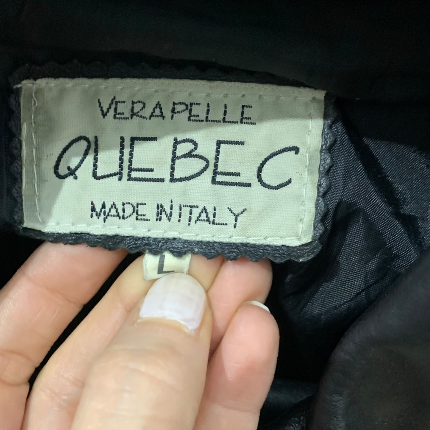 Giacca Uomo Vintage Pelle Quebec
