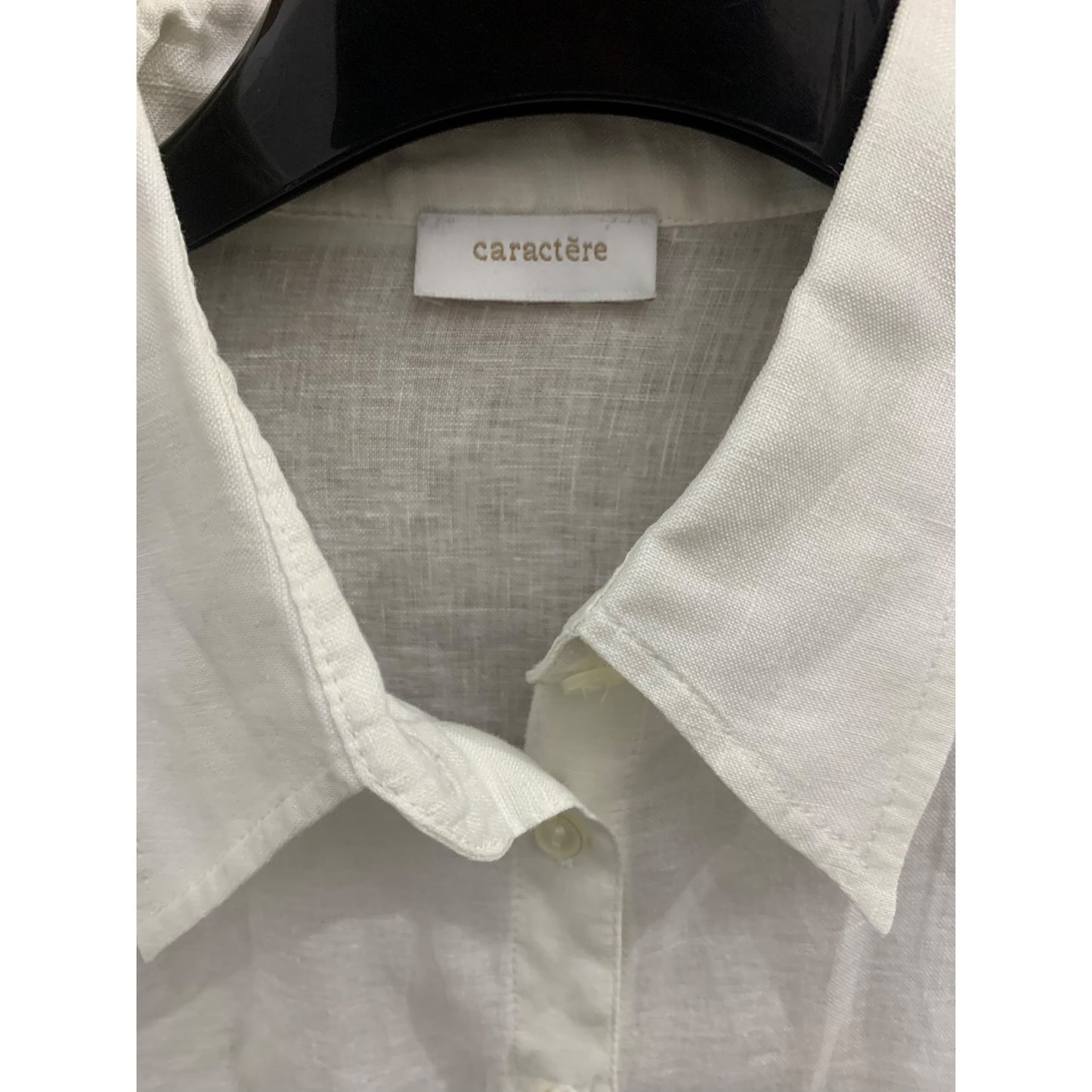 Camicia Donna Caractere Lino Bianco
