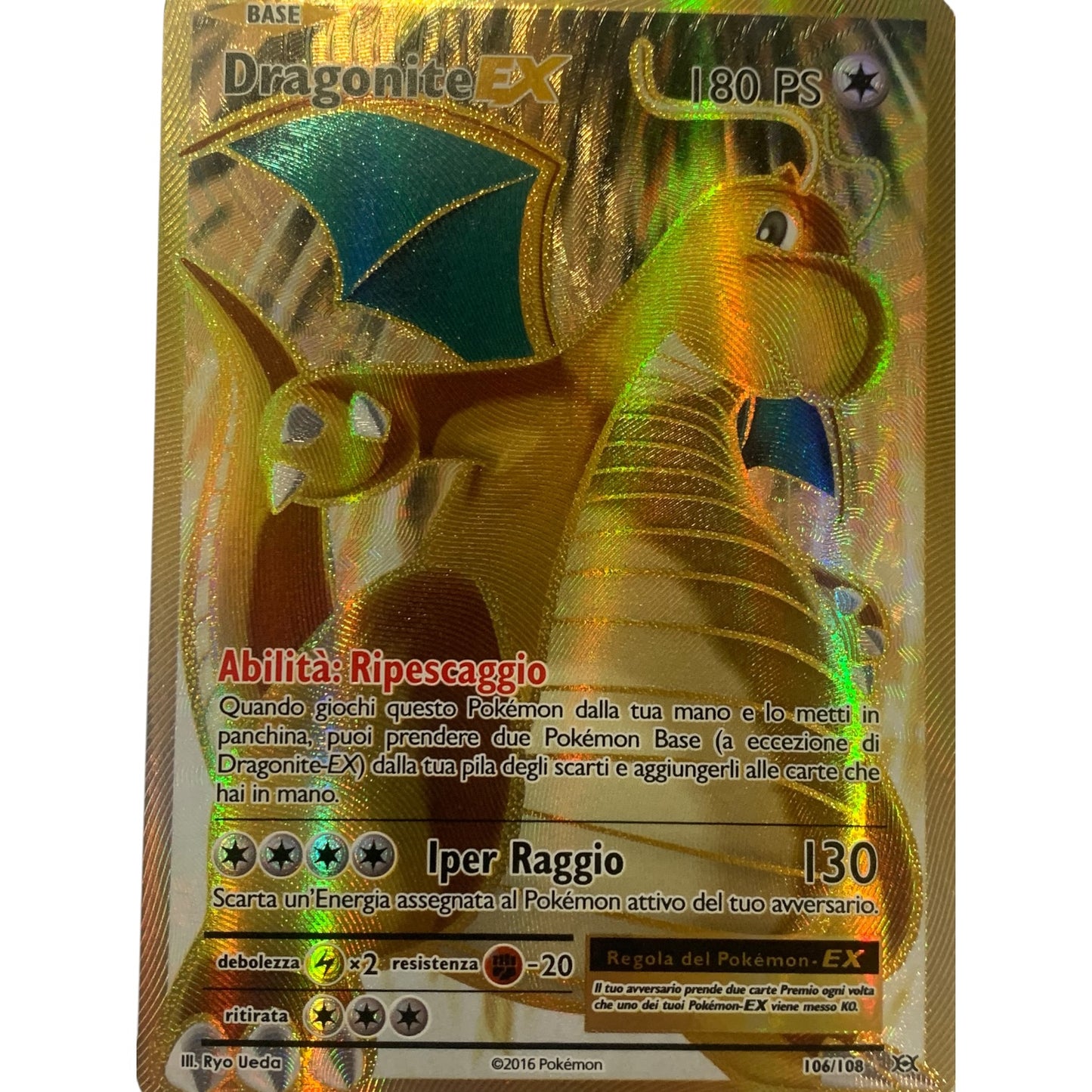 Carta Pokemon Dragonite Ex 106