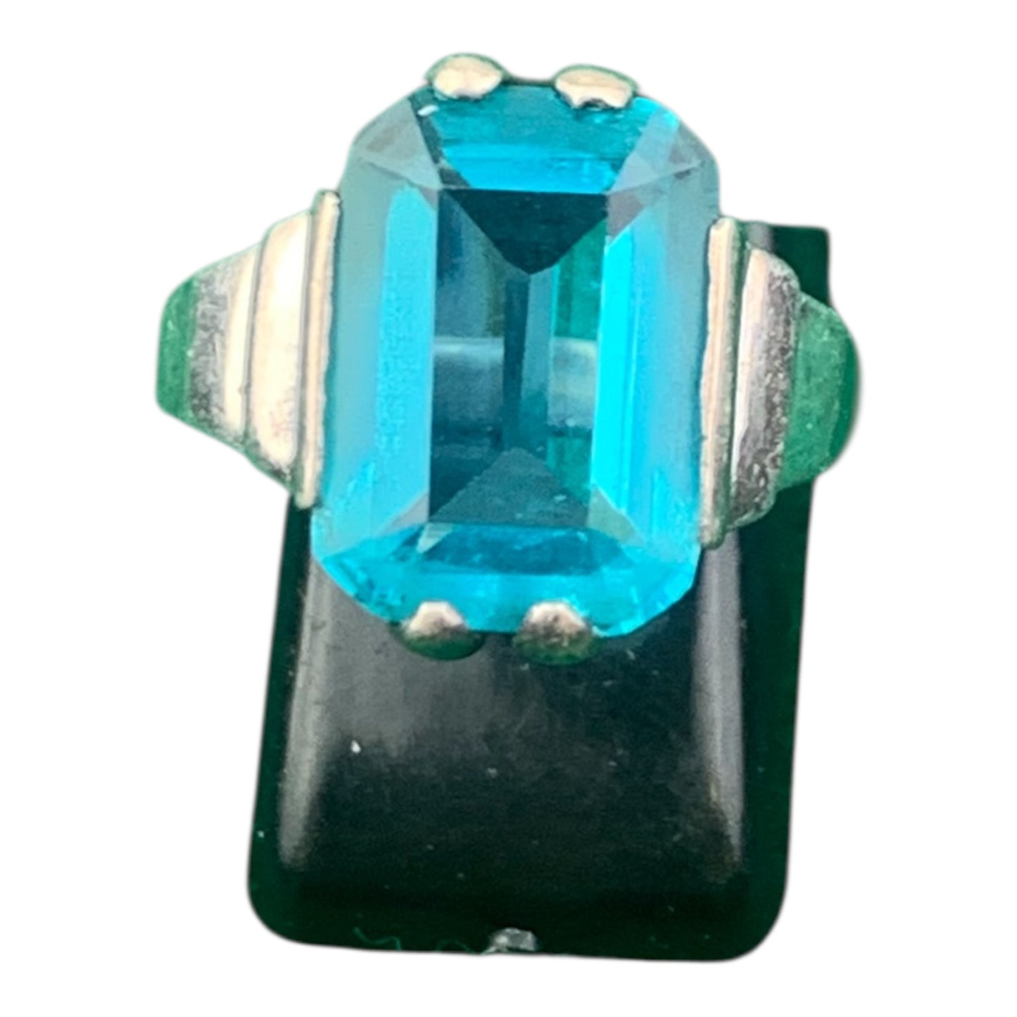 Anello Donna Vintage Pietra Azzurra