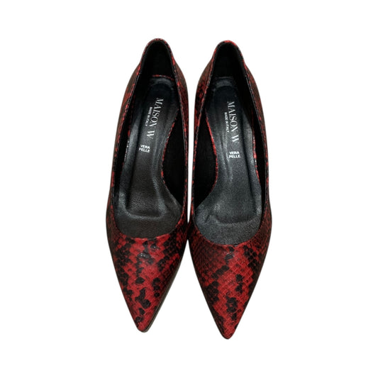 Scarpe Décolleté Donna Maison W Pelle Pitonata