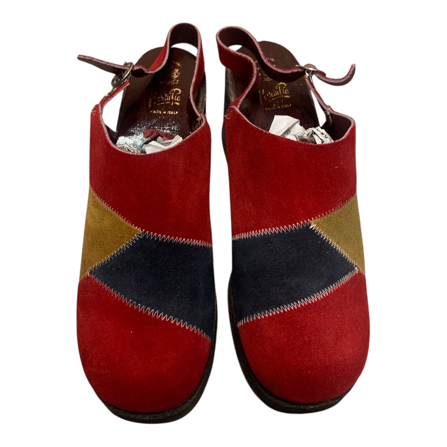 Scarpe Zoccoli Donna Pelle Vintage