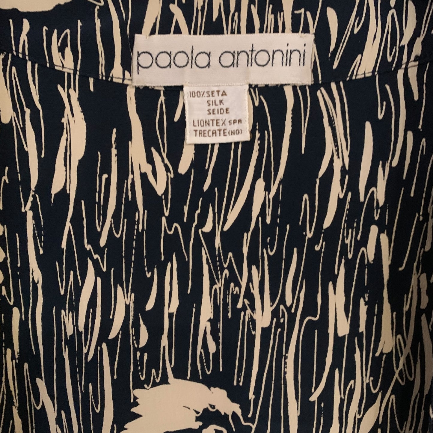Blusa Vintage Paola Antonini Seta 100%