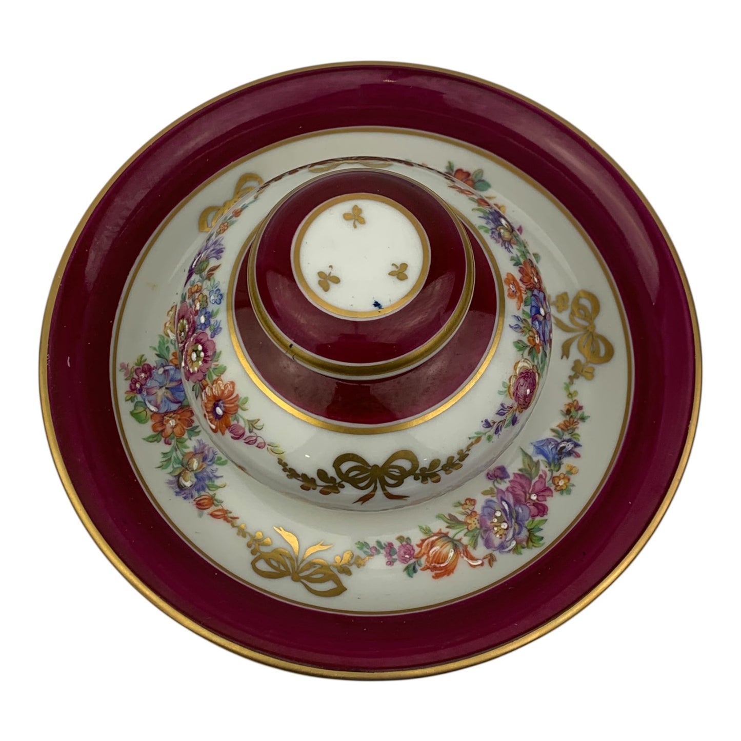 Calamaio + Piattino Ceramica Limoges