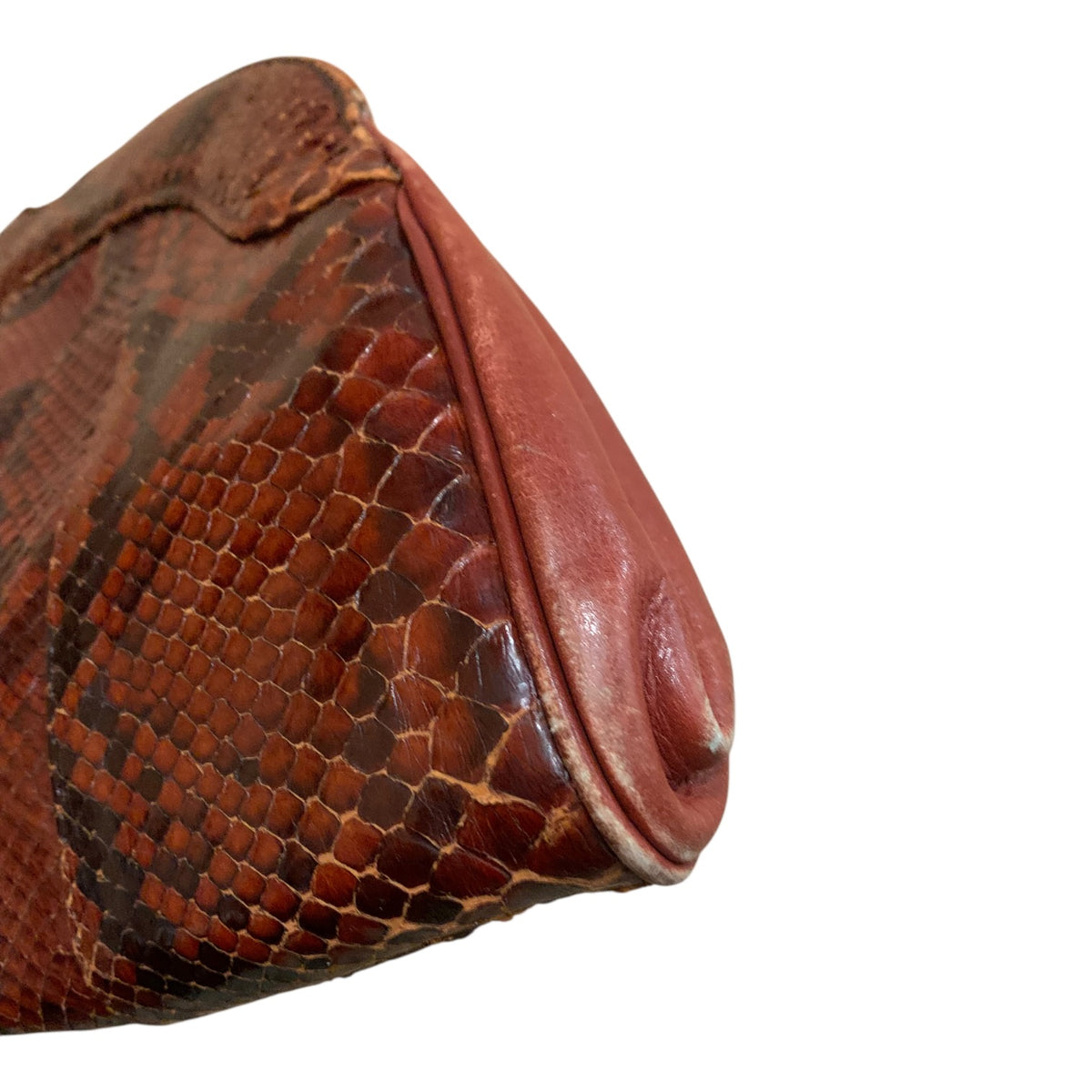 Pochette Donna Vintage Pelle Serpente