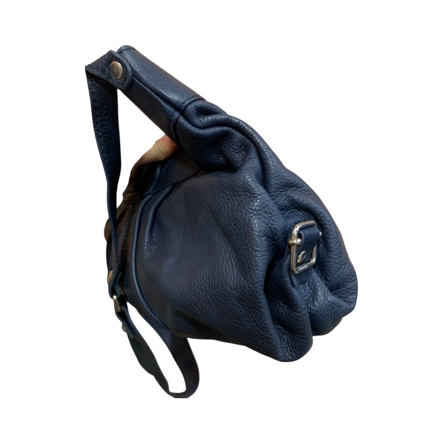 Borsa Tracolla Vintage Pelle Blu