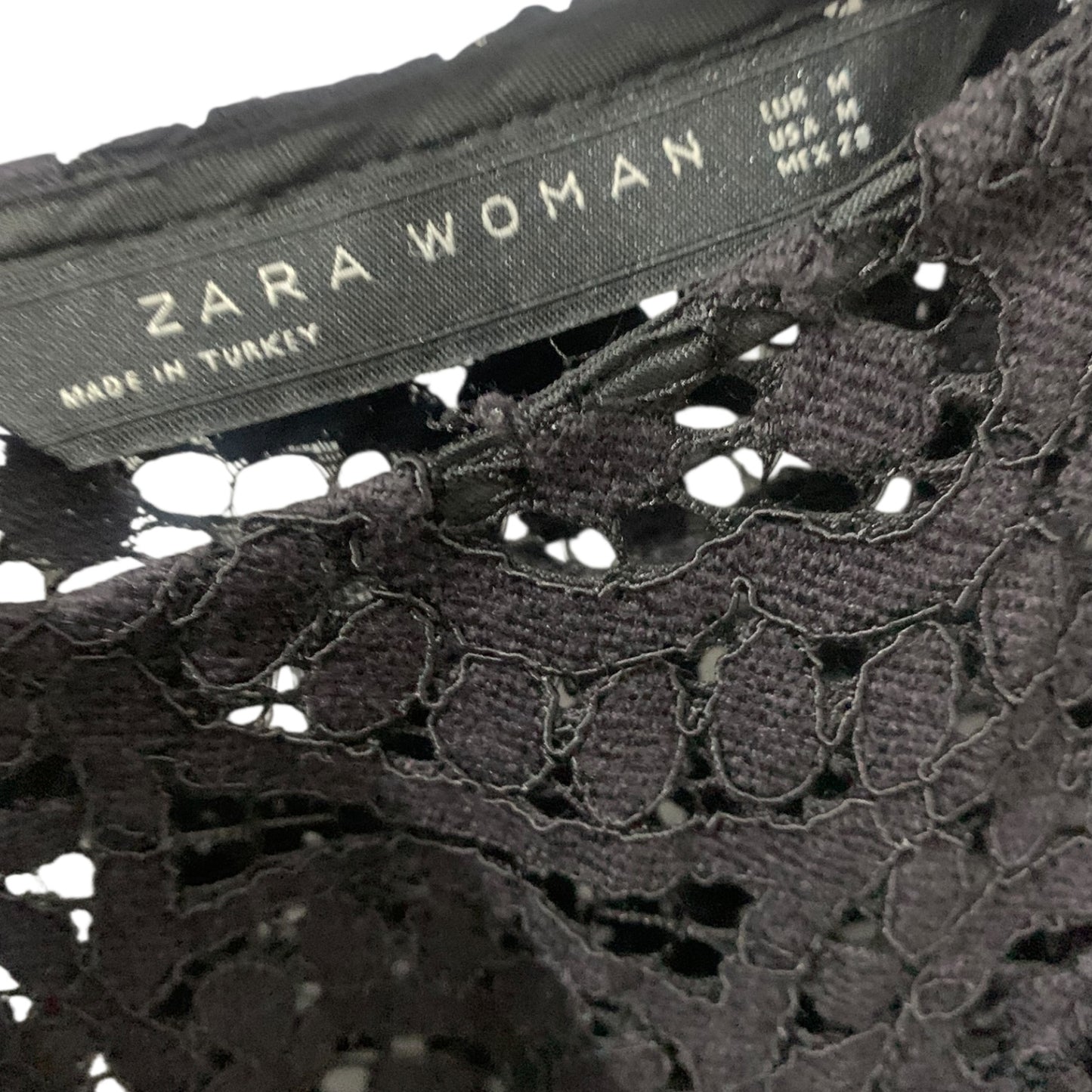 Abito Donna Zara Traforato Nero