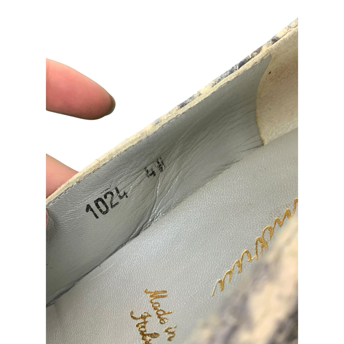 Ballerina Donna Vintage Pelle Serpente