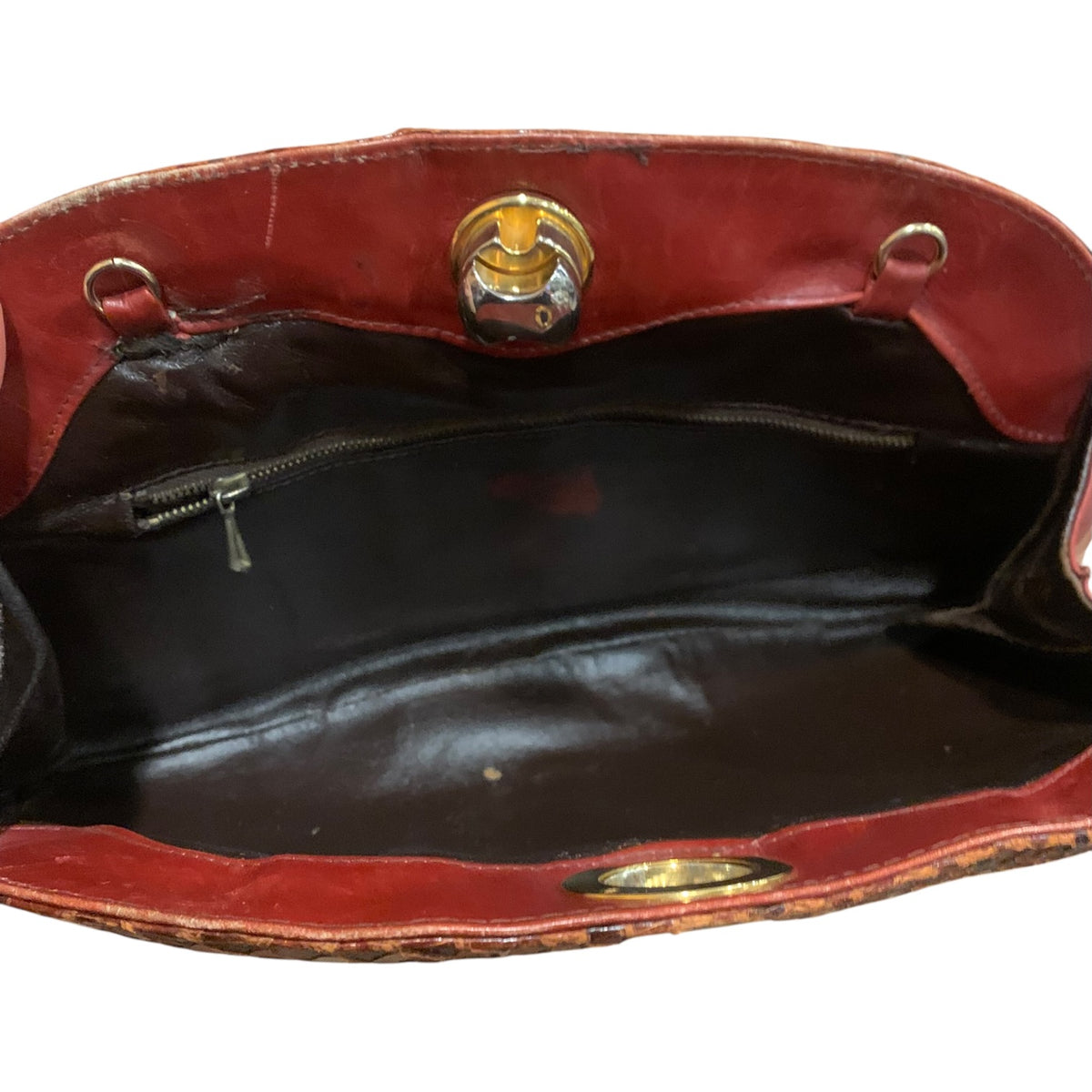 Pochette Donna Vintage Pelle Serpente
