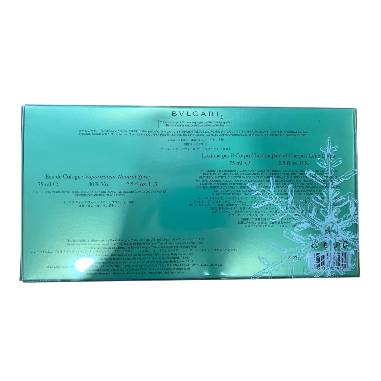 Cofanetto Bulgari Eau Parfumée Au Vert