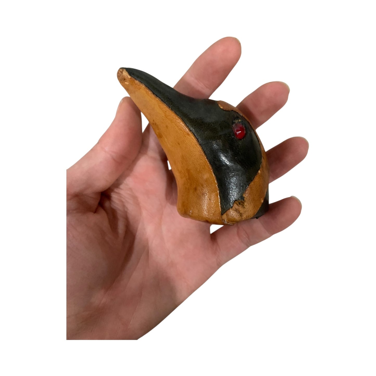 Bottiglia Vintage Pinguino Pelle
