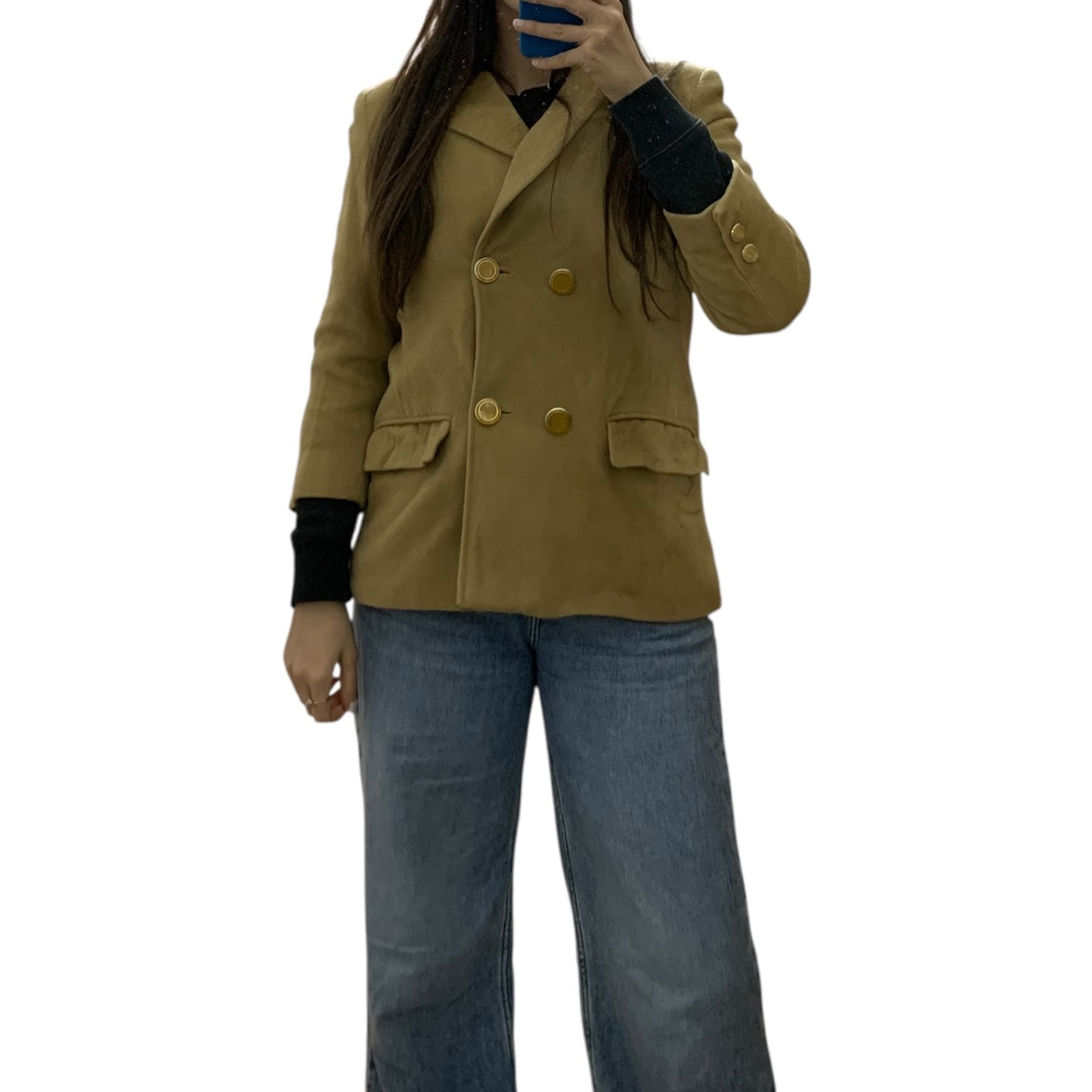 Blazer Donna Cachemire Cammello